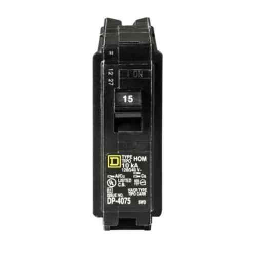 Square D by Schneider Electric HOM115CP Homeline 15 Amp Single-Pole Circuit Breaker