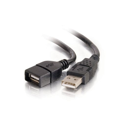 C2G 52108 USB Extension Cable - USB 2.0 A Male to A Female Extension Cable, Black (9.8 Feet, 3 Meters)