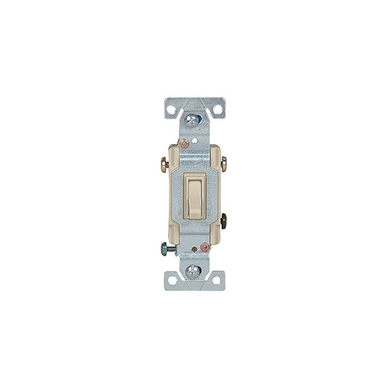 COOPER WIRING 1303V Toggle Switch, Ivory