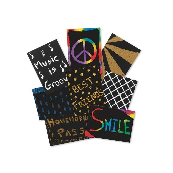 Scratch-Art Trading Cards