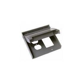 Hubbell-Bell 5033-0 2-Gang Weatherproof Vertical Duplex Receptacle Device Cover, Gray