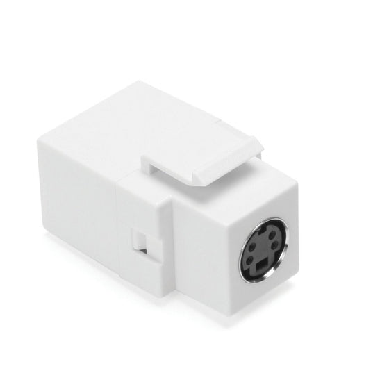 Leviton 40734-CVW QuickPort Female To Female, S-Video, White