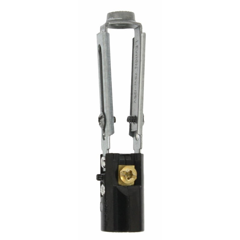 Leviton 10026 Candelabra Base, Phenolic Lampholder, Black