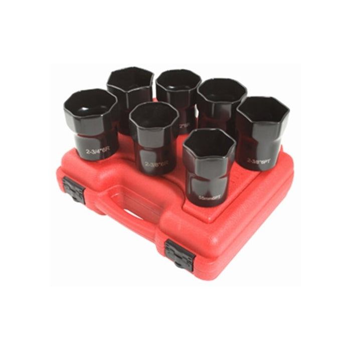 Sunex 2847 1/2-Inch Drive Wheel Bearing Lock Nut Set, 7 Piece