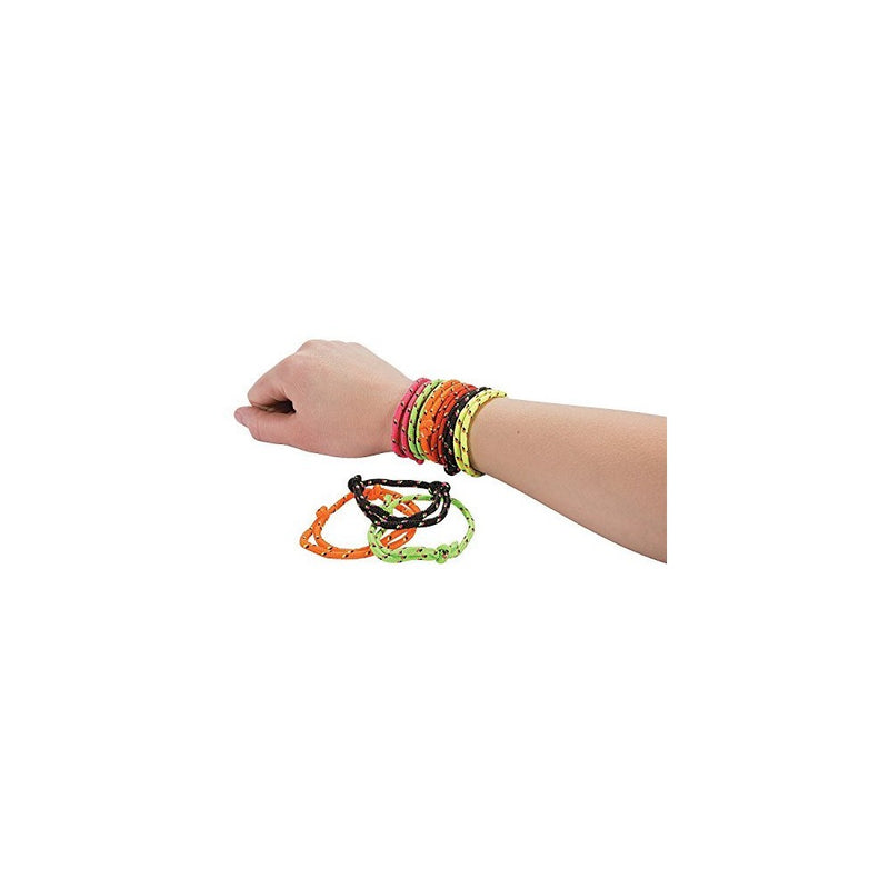 Fun Express 72 Nylon Friendship Rope Bracelets