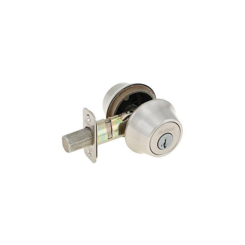 Kwikset 1662-QWH Double Cylinder Deadbolt in Satin Nickel 66515SMT