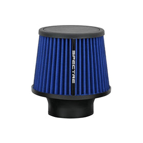 Spectre Performance 9136 Universal Clamp-On Air Filter: Round Tapered; 3 in (76 mm) Flange ID; 6.5 in (165 mm) Height; 6 in (152 mm) Base; 4.75 in (121 mm) Top
