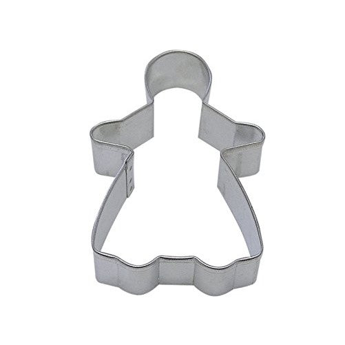 R&M Gingerbread Girl 3" Cookie Cutter in Durable, Economical, Tinplated Steel