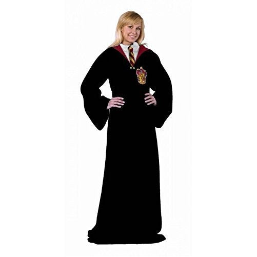 Warner Brothers JK Rowling Harry Potter,"Hogwarts Rules" Adult Comfy Throw Blanket with Sleeves, 48" x 71"