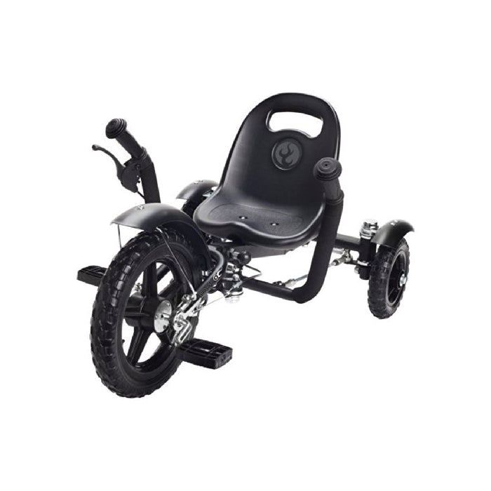 Mobo Tot Ergonomic Toddler's Three Wheeled Cruiser, Black, 12-Inch