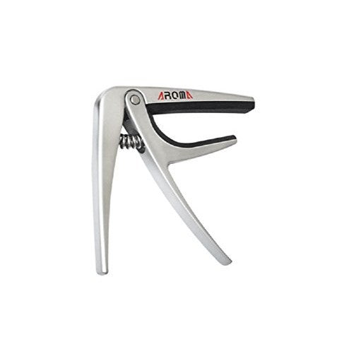 Aroma AC-03 Premium Metal Ukulele Capo for Ukulele, Color Silver