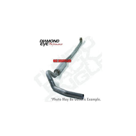 Diamond Eye K4114S-RP Diesel Exhaust 4" Turbo Back 409 SS - No Muffler Duramax