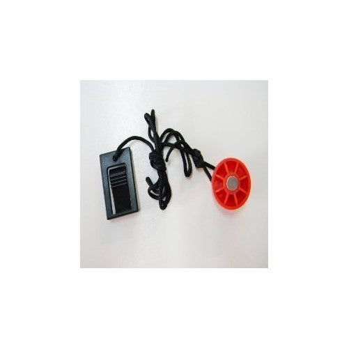 Treadmill Key 1" Round Red Magnet