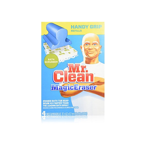 Mr Clean Magic Eraser Handy-Grip Bath Refills, 4 Count