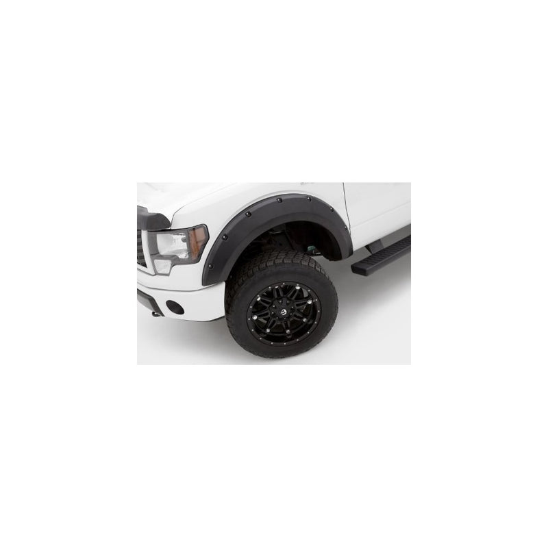 Lund RX312T Elite Series Black Rivet Style Textured Front and Rear Fender Flare - 4 Piece