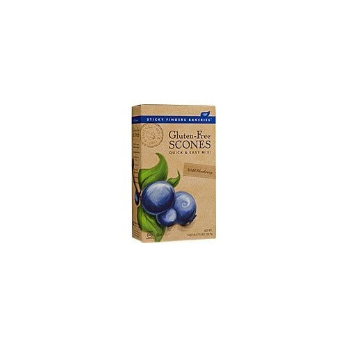 Sticky Fingers Bakeries Gluten Free Scone Mix Wild Blueberry (Pack of 6)