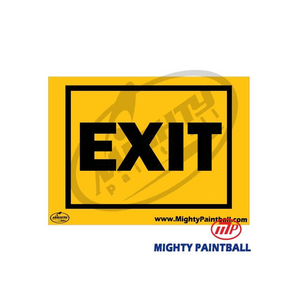 MP Exit Safety Sign Board