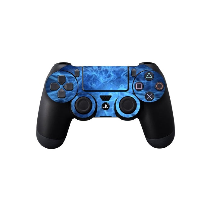 Protective Vinyl Skin Decal Cover for Sony PlayStation DualShock 4 Controller Sticker Skins Blue Mystic Flames