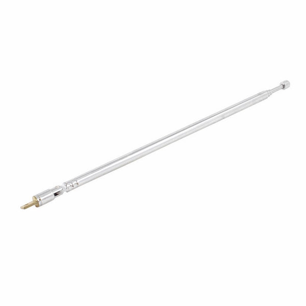 uxcell 62cm Long 4 Sections Radio Control AM FM TV Telescopic Antenna