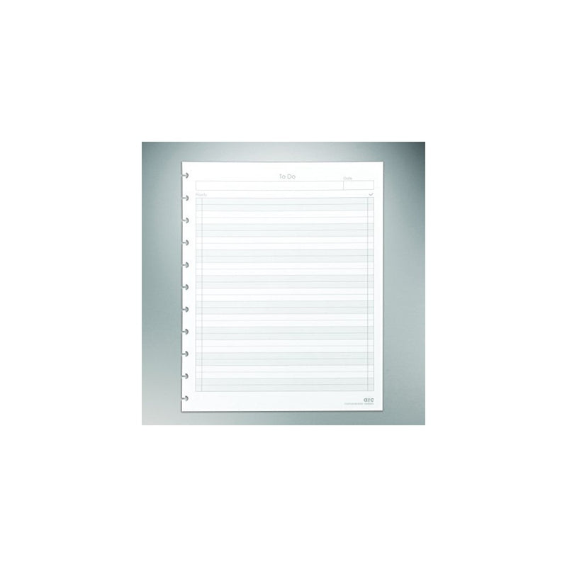 Staples Arc "To-Do" Notebook Filler Paper, Letter-sized, White, 50 Sheets