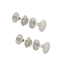 Tandy Leather "Line 24" Nickel Plated Steel Snaps (1263-02) - TWO 10 PACKS
