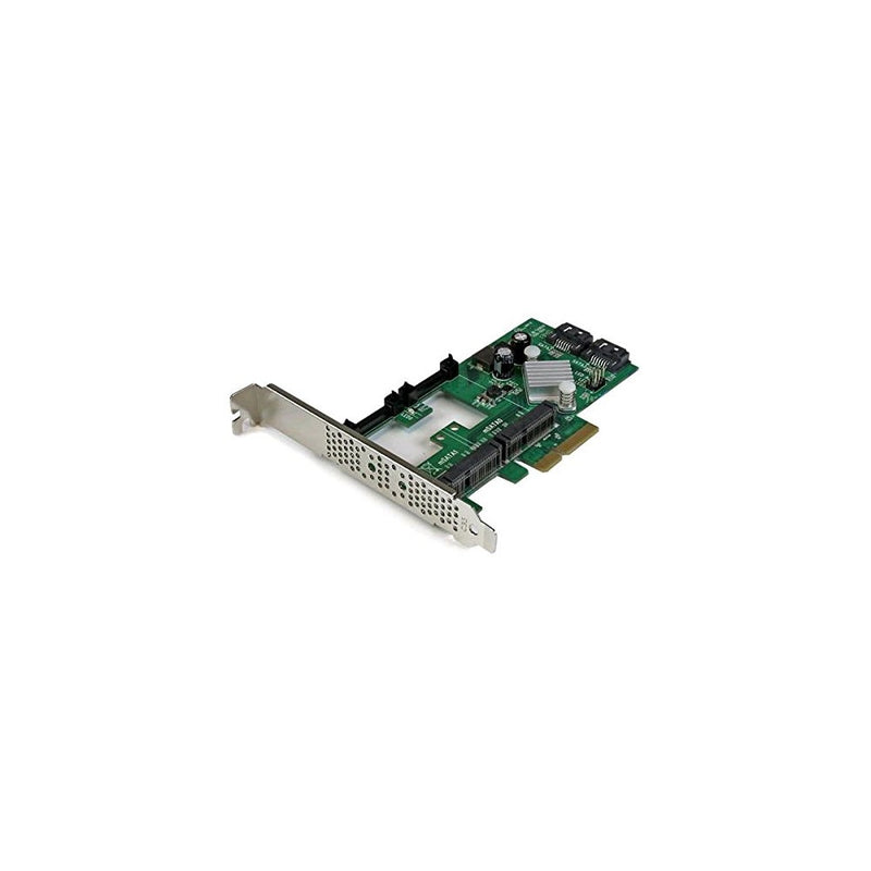 StarTech.com 2 Port PCI Express 2.0 SATA III 6Gbps RAID Controller Card w/2 mSATA Slots & HyperDuo SSD Tiering - PCIe SATA 3 Controller