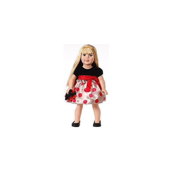 What A Doll 18" Blue-eyed Blonde Holiday Doll