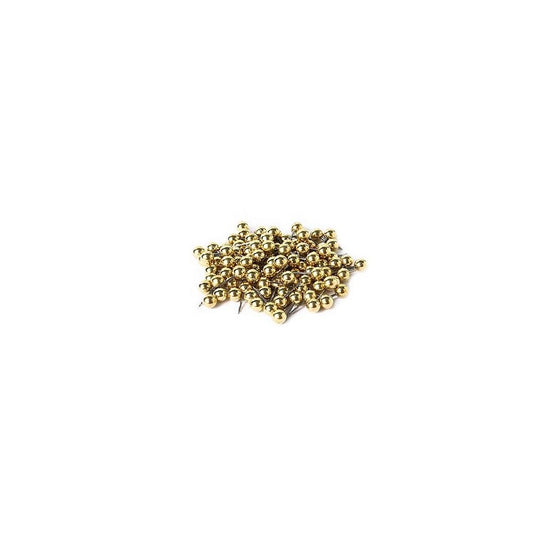 Moore Map Tacks gold box of 100