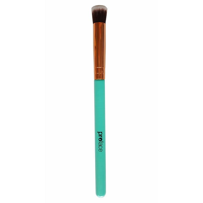 Mini Precision Flat Top Kabuki Brush - Mypreface Rose Golden Synthetic Flat Top Kabuki Makeup Brush Best for Acne and Undereye Blending for Maximum Coverage