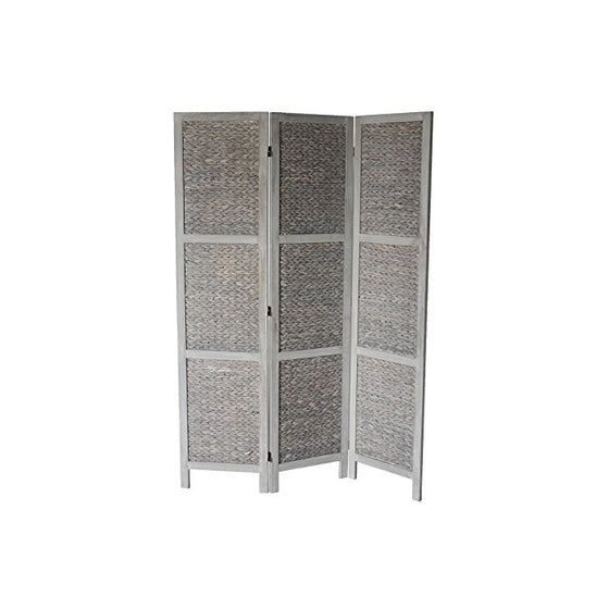 Milton Greens Stars Zane Standard 3-Panel Room Divider, Gray