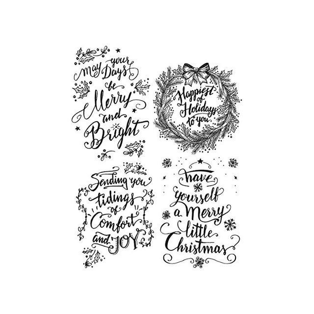 Stampers Anonymous CMS285 Tim Holtz Cling Stamps 7"X8.5"-Doodle Greetings #1
