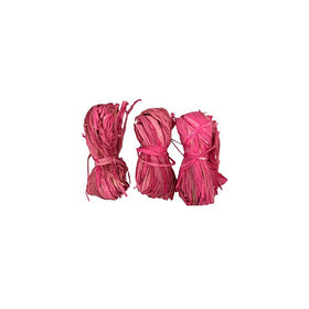 Natural Raffia 3 Bundle Pack Pink