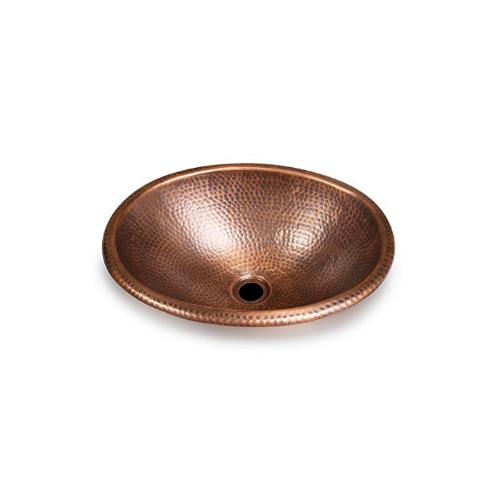 Monarch Abode Pure Copper Hand Hammered Sink, 17" (Drop in Or Vessel)