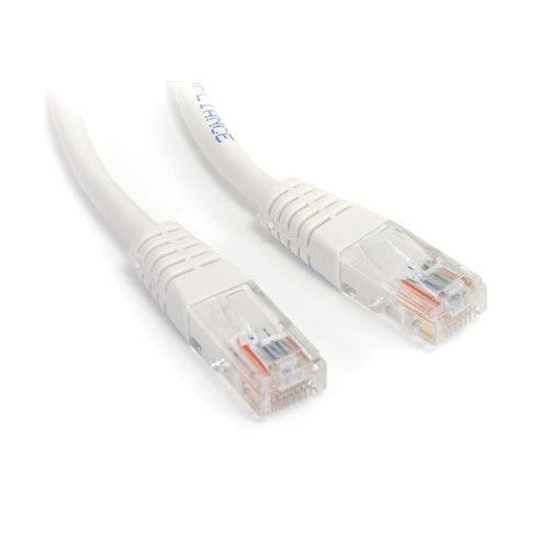 StarTech.com M45PATCH25WH Cat5e Ethernet Cable - 25 ft - White - Patch Cable - Molded Cat5e Cable - Long Network Cable - Ethernet Cord - Cat 5e Cable - 25ft