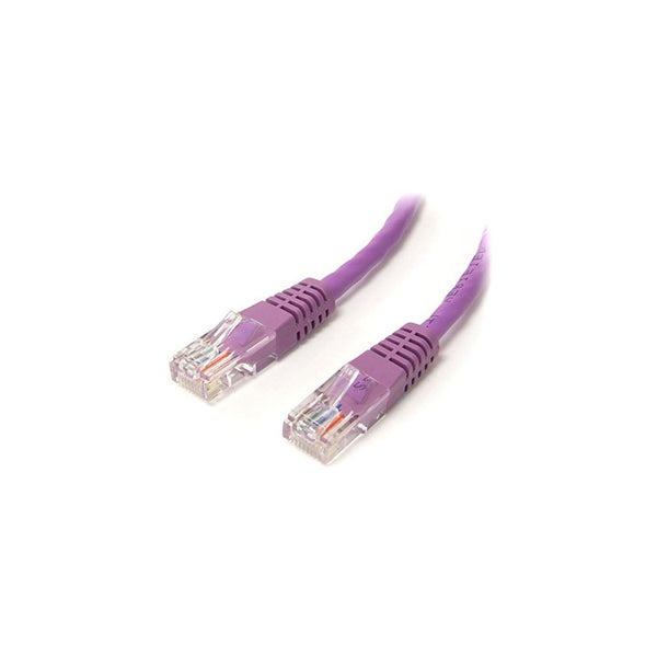 StarTech.com 6 Feet Cat5e Molded RJ45 UTP Patch Cable - Purple (M45PATCH6PL)