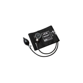 ADC Dianostix 700 Pocket Aneroid Sphygmomanometer with Adcuff Nylon Blood Pressure Cuff, Large Adult, Black