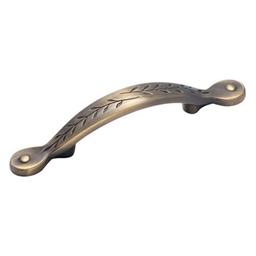 Amerock BP1580-EB Inspirations Leaf 3-Inch Pull, Elegant Brass