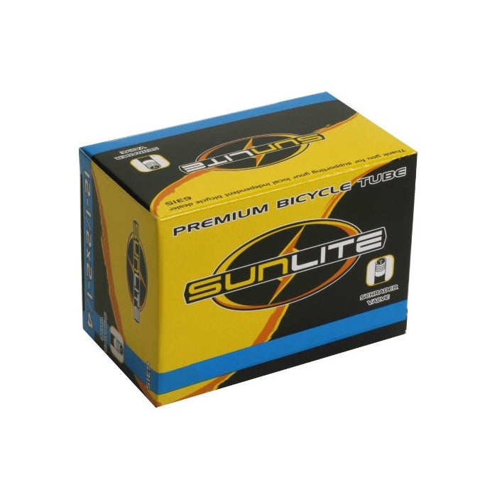 Sunlite Bicycle Tube 12-1/2 x 2-1/4 (1.75) Angled 70 Degree SCHRADER valve