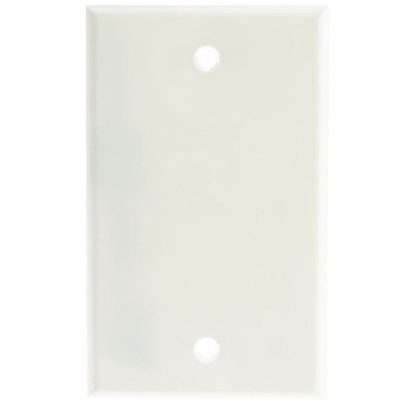 cable Wall Plate Blank Cover Plate, White (200-258WH)