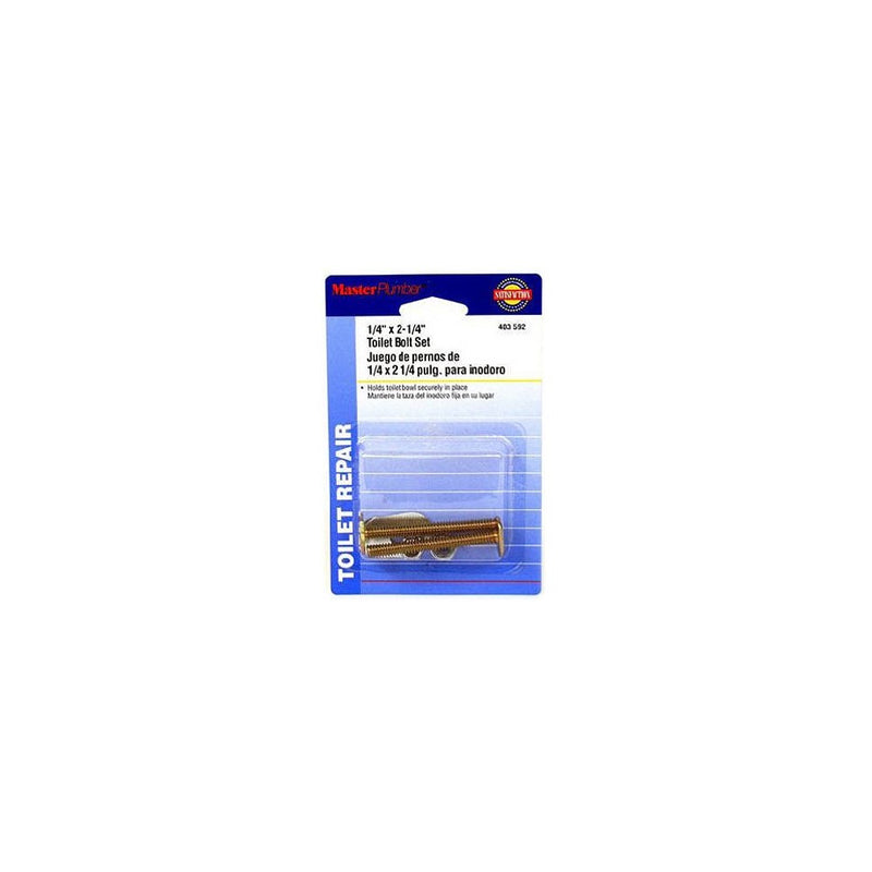 Master Plumber 403592 MP Toilet Bolt, 1/4-Inch X 2-1/4-Inch
