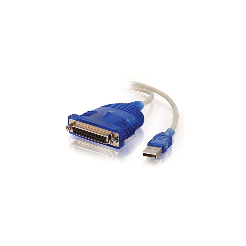 C2G/Cables to Go 16899 USB To DB25 Parallel Printer Adapter Cable, Beige (6 Feet, 1.82 Meters)