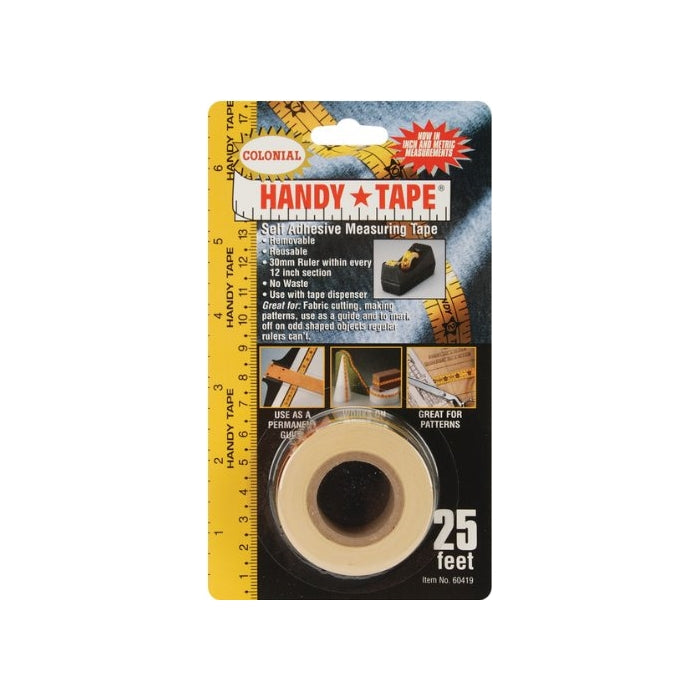 Handy Tape Self-Adhesive Measuring Tape-25 Feet
