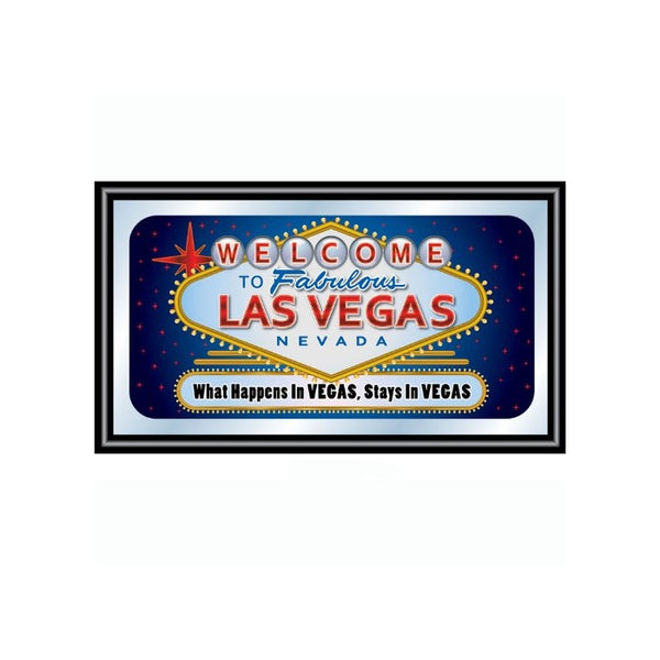 Las Vegas "What Happens in Vegas Stays in Vegas" Framed Logo Mirror