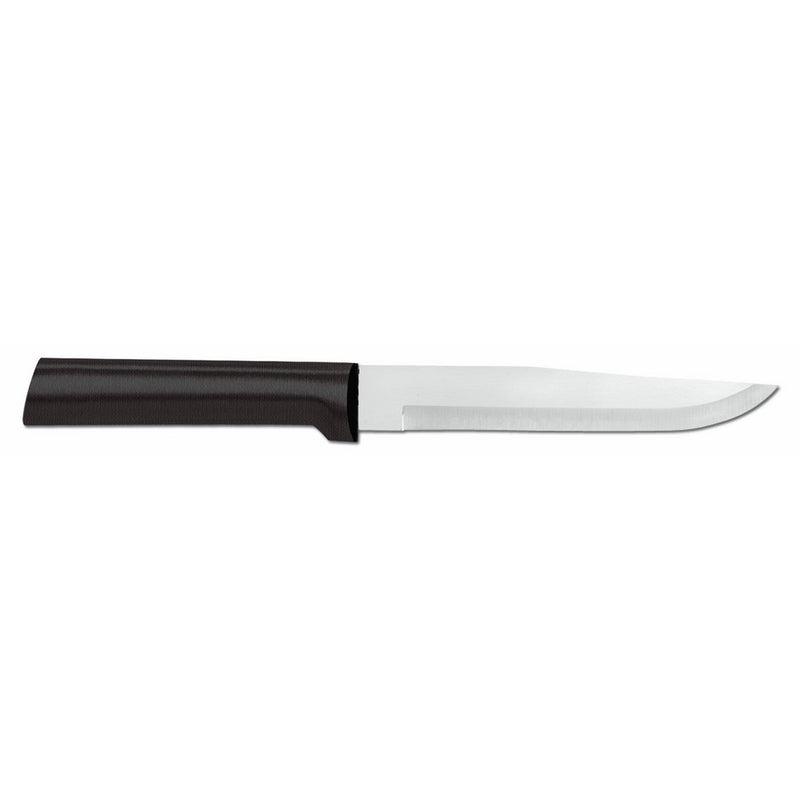 Rada Cutlery Stubby Butcher Knife – Stainless Steel Blade With Black Stainelss Steel Resin Handle Made in USA