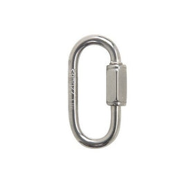 Campbell Chain Quick Link Zinc Stainless Steel 1-3/8" Overall 1/8" Opening