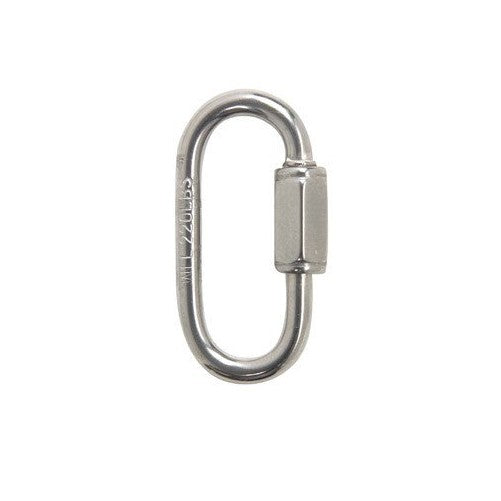 Campbell Chain Quick Link Zinc Stainless Steel 1-3/8" Overall 1/8" Opening
