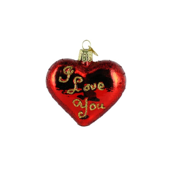 Old World Christmas I Love You Heart Ornament