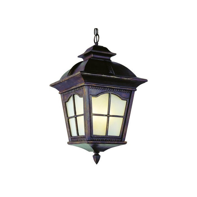 Trans Globe Lighting 5421 AR 21-1/4-Inch 3-Light Outdoor Medium Hanging Lantern, Antique Rust