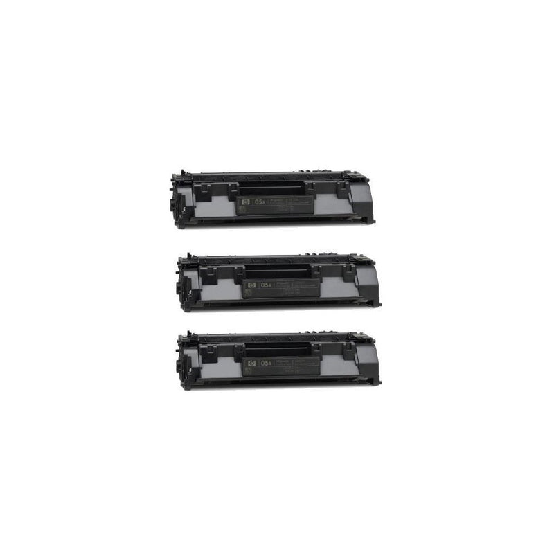 Generic Compatible Toner Cartridges Replacement for HP CE505A (3xBlack, 3-Pack)
