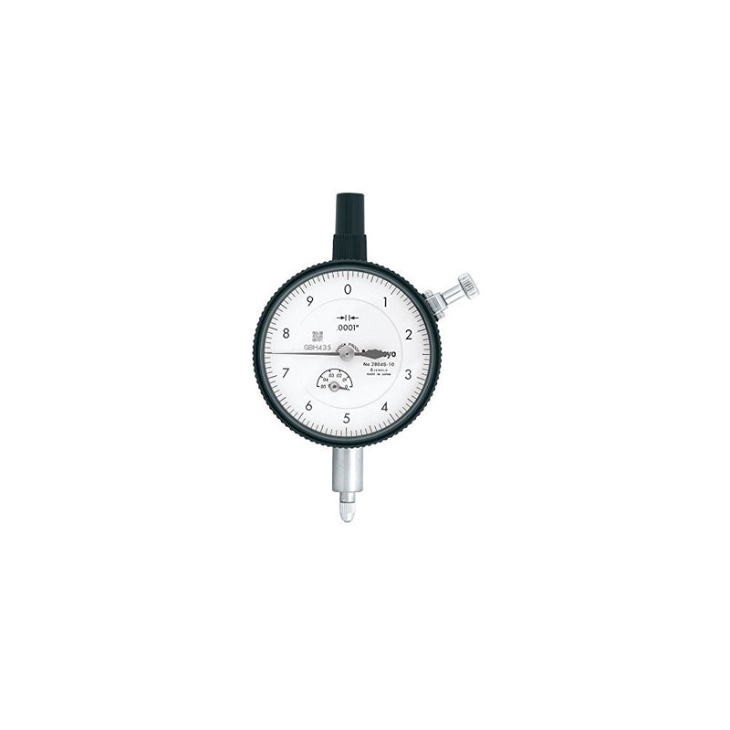 Mitutoyo 2804S-10, .0001" X .050" Dial Indicator, 0-10, Lug Back, Series 2, Jeweled